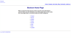 Desktop Screenshot of booloon.com